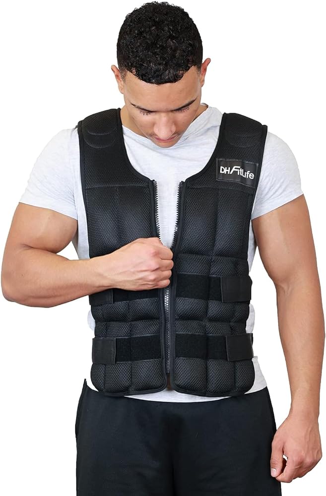 DH FitLife Weighted Vest for Strength Training and R...