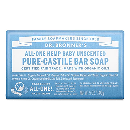 Dr. Bronner's Pure-Castile Bar Soap for Baby, Unscented