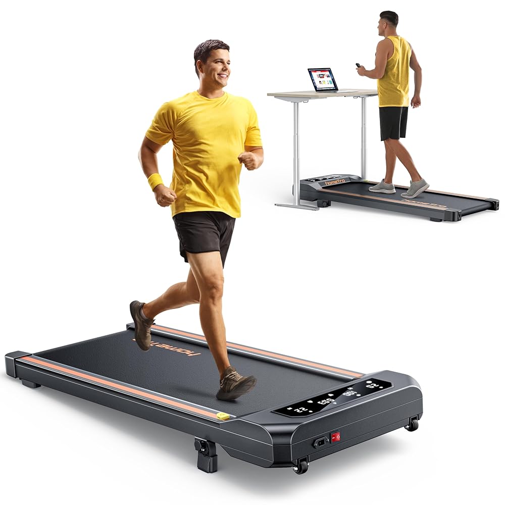 Electric Treadmill with Incline, Remote Control & App