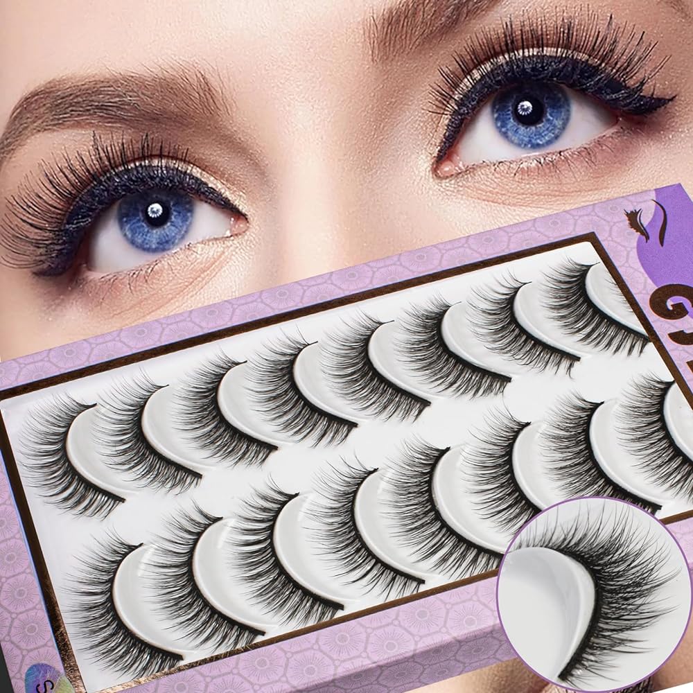 Faux Wispy Mink Lashes - 10 Pairs