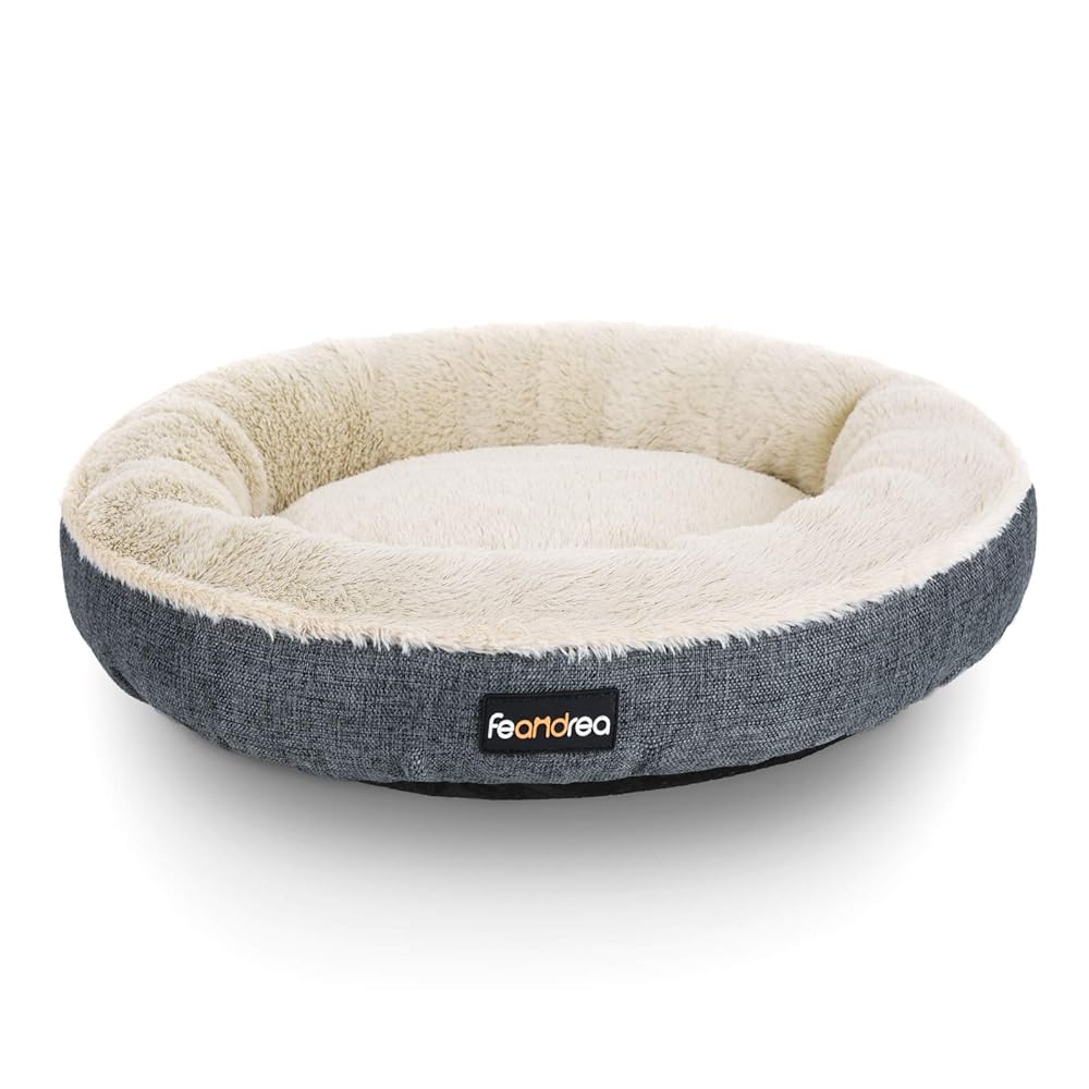 FEANDREA Pet Sofa, Cat Bed, 55 cm Diame...