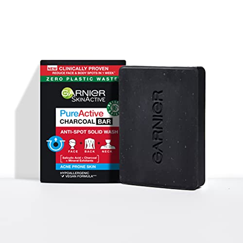 GARNIER Pure Active Solid Soap with Charcoal & Salic...