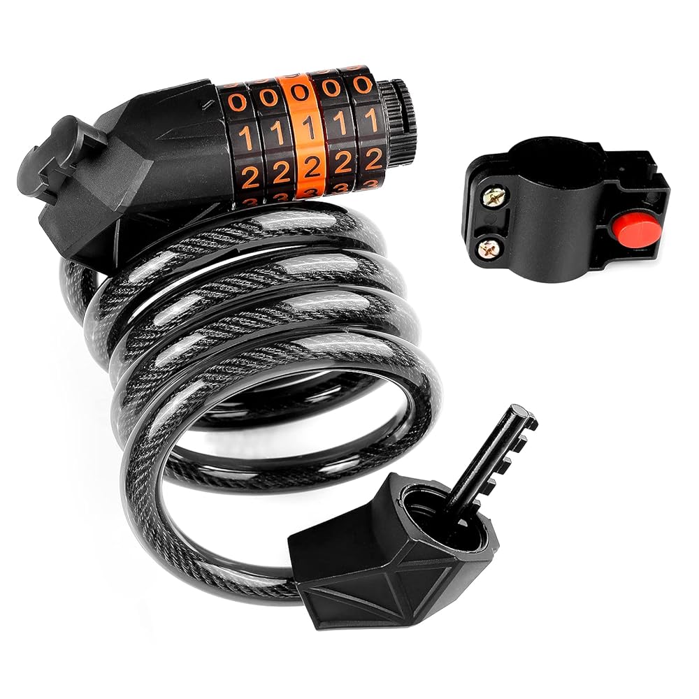 Giloty Combination Bike Lock, Anti-thef...