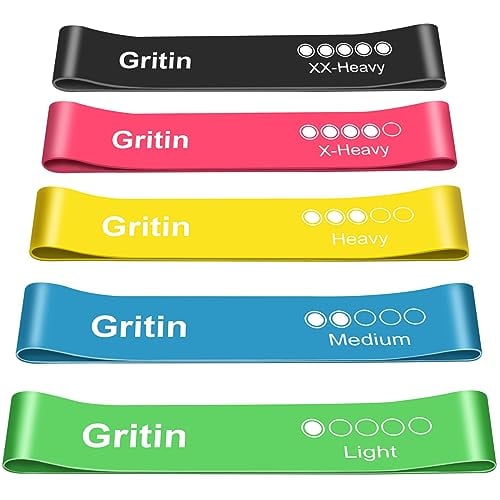 Gritin Resistance Bands Set with Exerci...