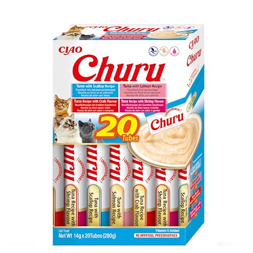 INABA Churu - Seafood and Tuna Puree - Cat Treats - ...