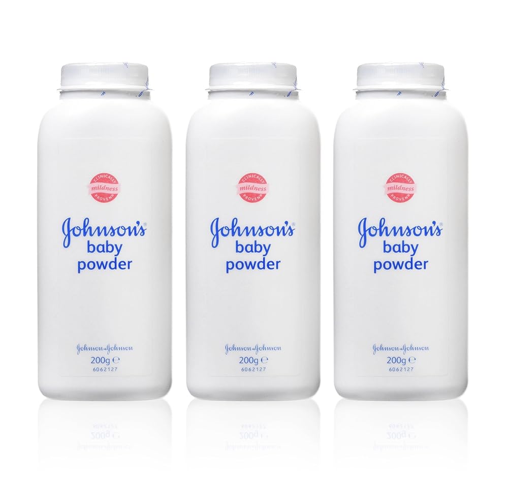 Johnson's Baby Powder - 200g, 3 pack