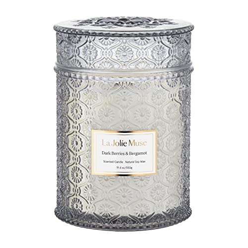 LA JOLIE MUSE Dark Berries and Bergamot Scented Candle