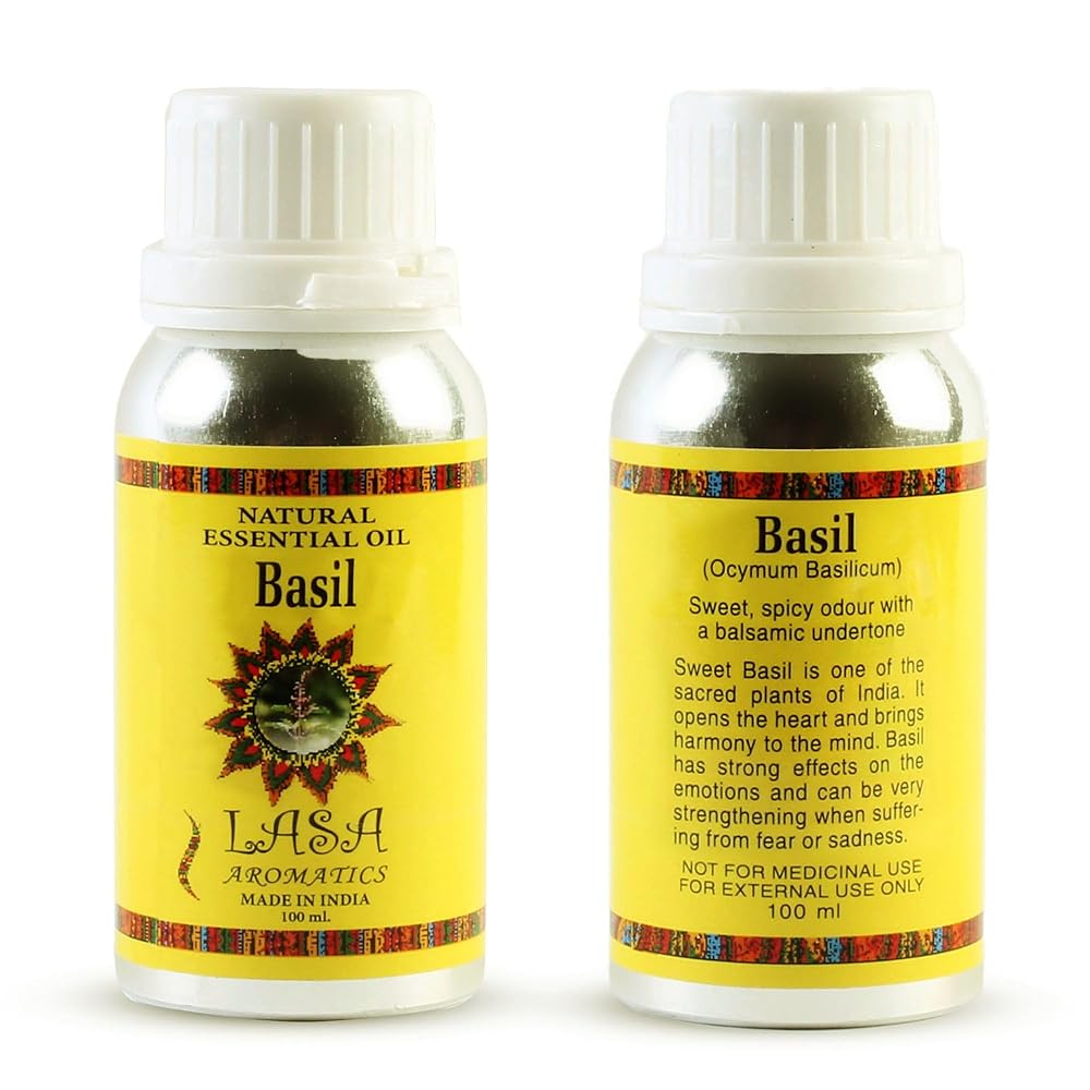 Lasa Aromatics 100 ML Basil Essential Oil