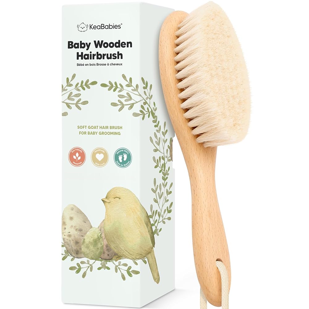 Newborn Baby Hair Brush – Natural...