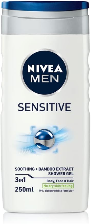 Nivea Men Sensitive Shower Gel - Pack of 6