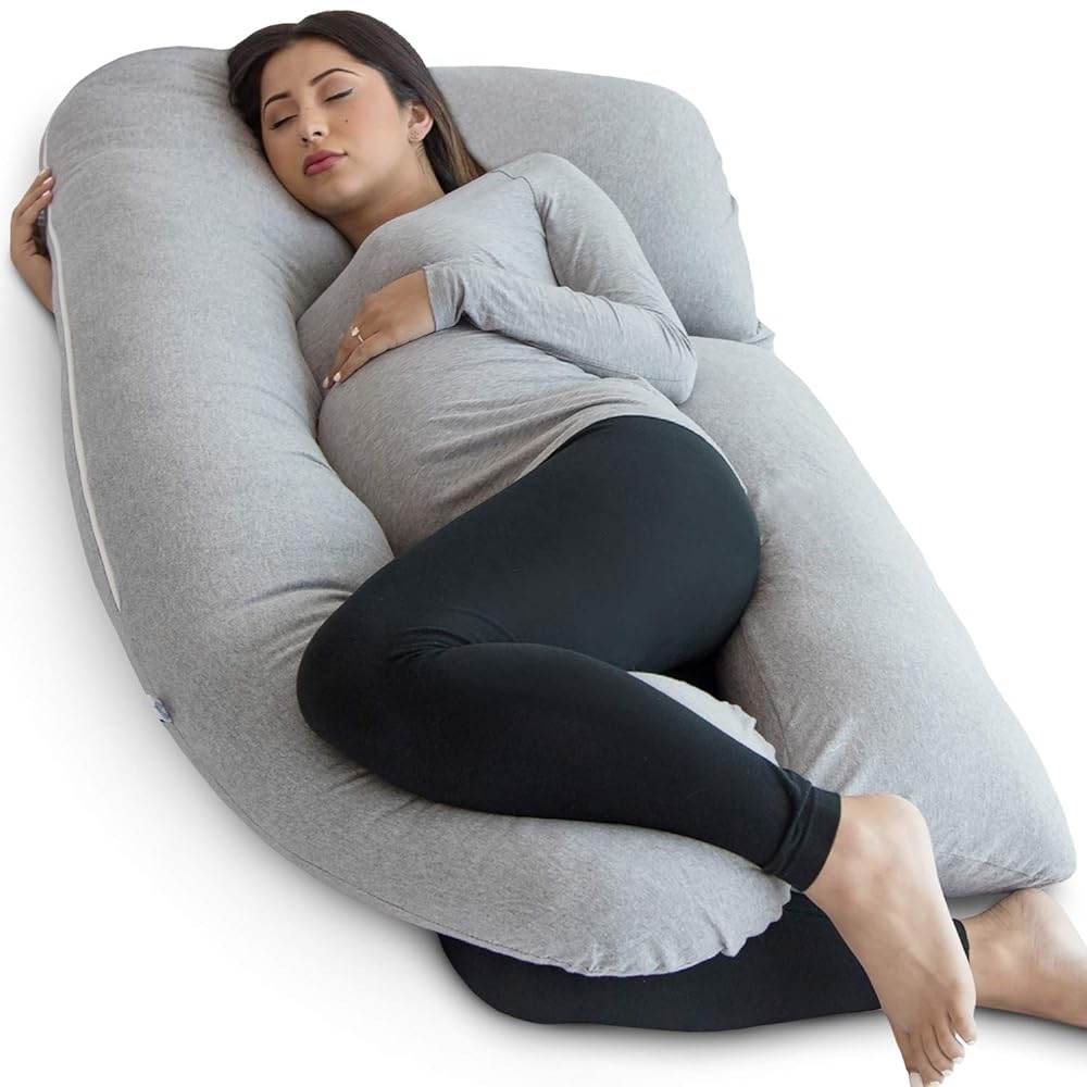 Pharmedoc U-Shaped Full Body Pregnancy Pillow