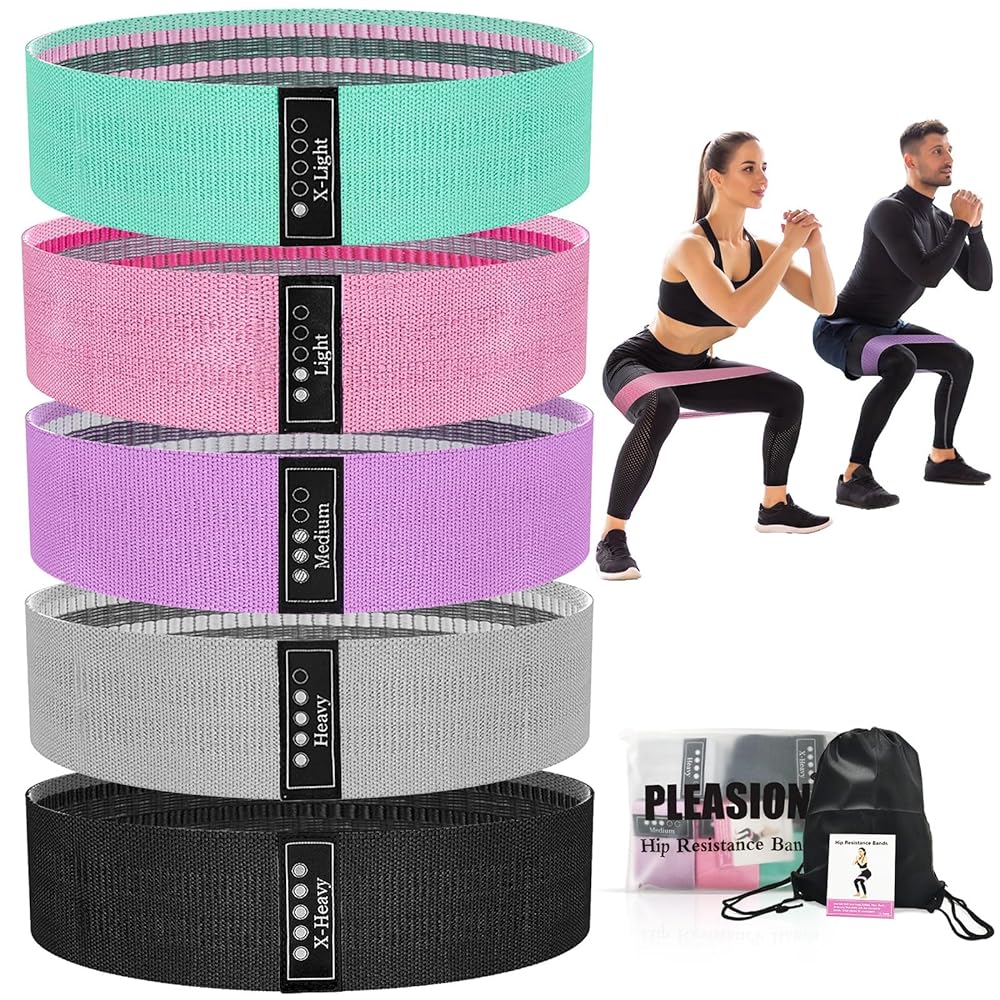 PLEASION Elastic Resistance Bands Set