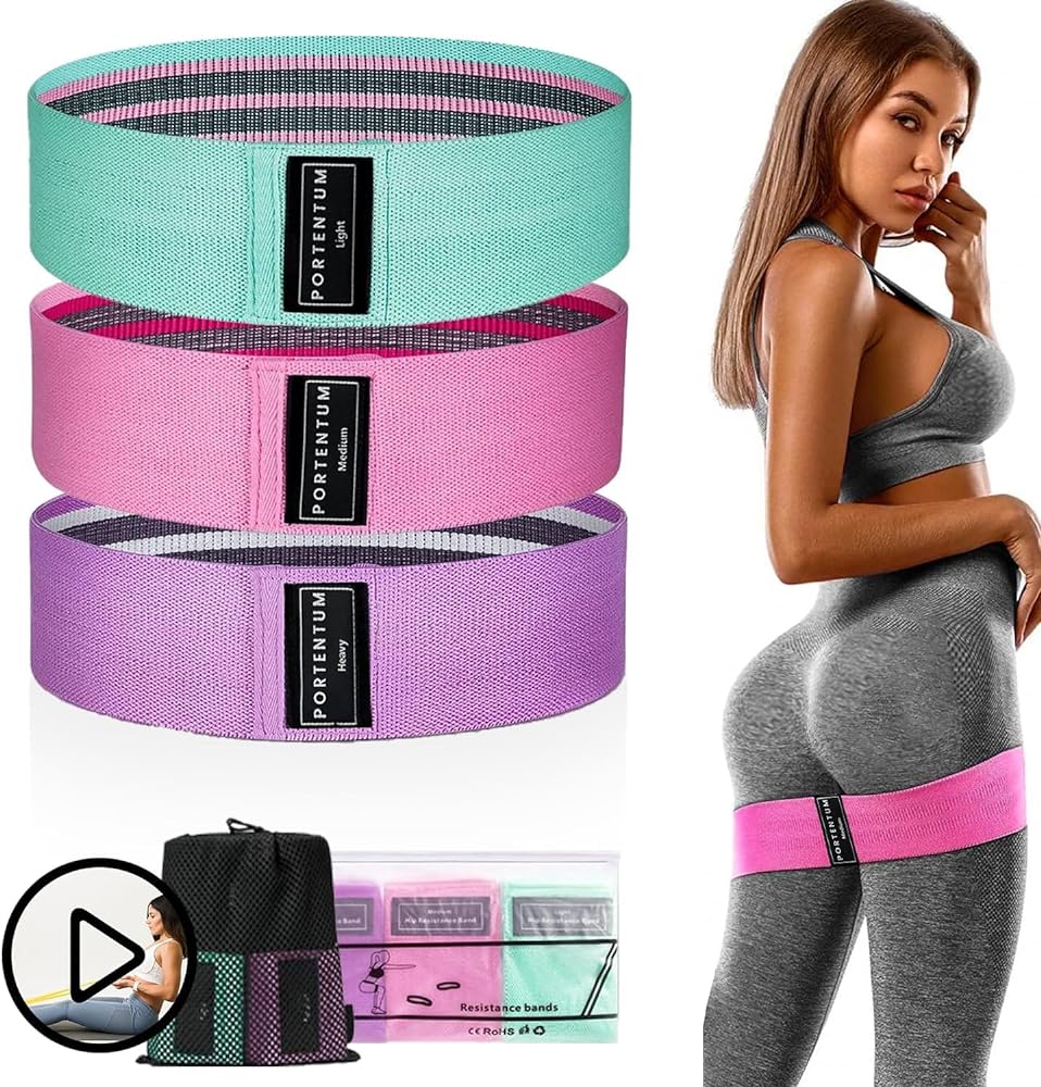 PORTENTUM Elastic Resistance Bands Set