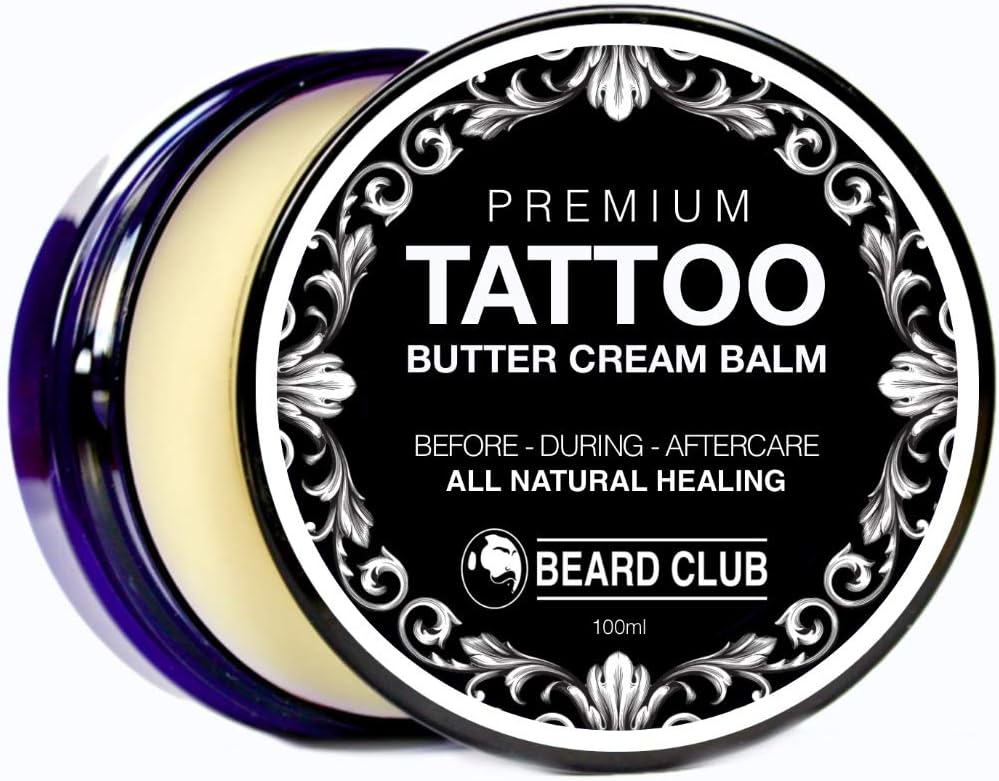 Premium Tattoo Care Balm - Natural Before, During, a...