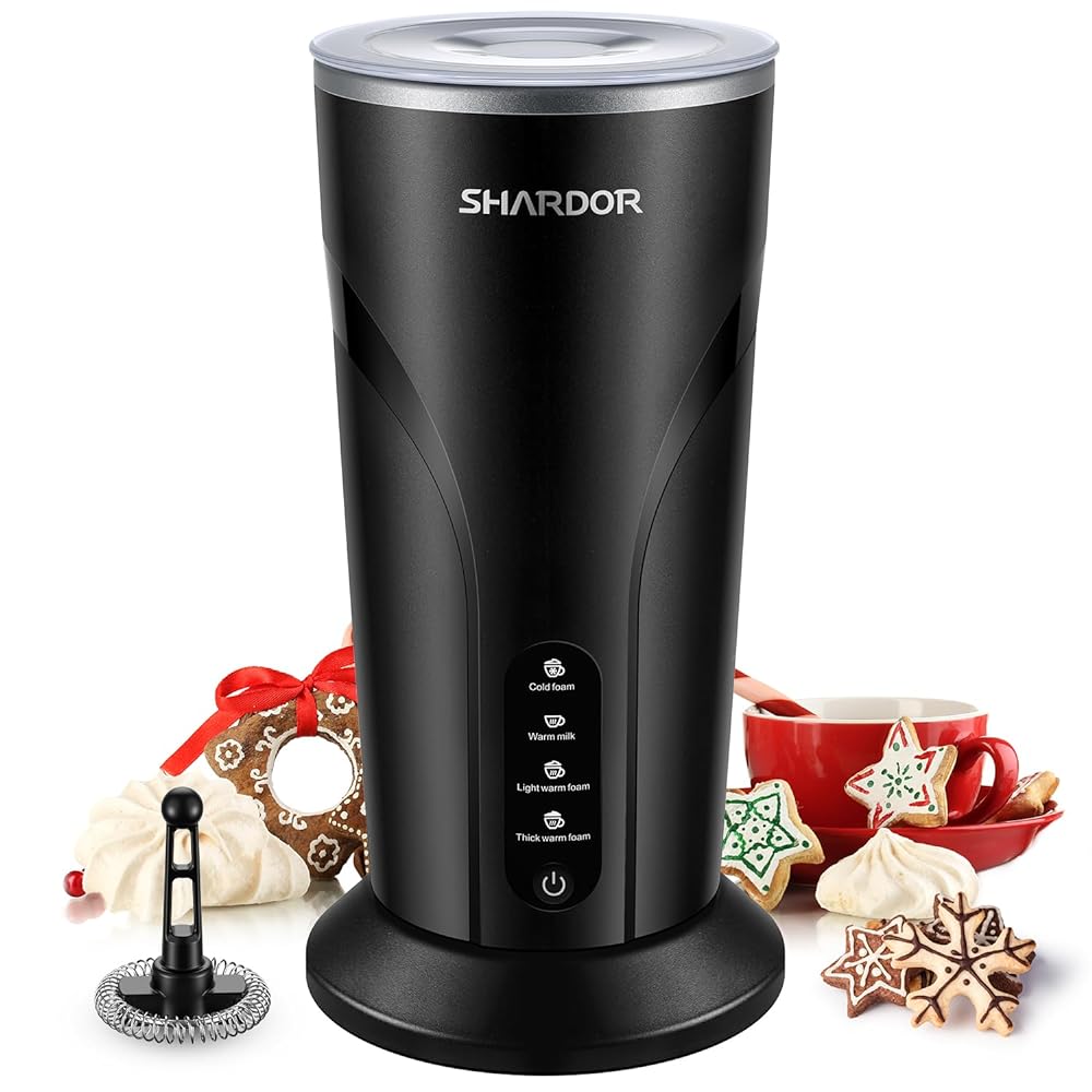 SHARDOR Milk Frother 4-in-1 Electric Fr...