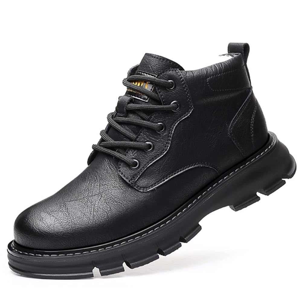 SMACKO Men's Winter Leather Boots