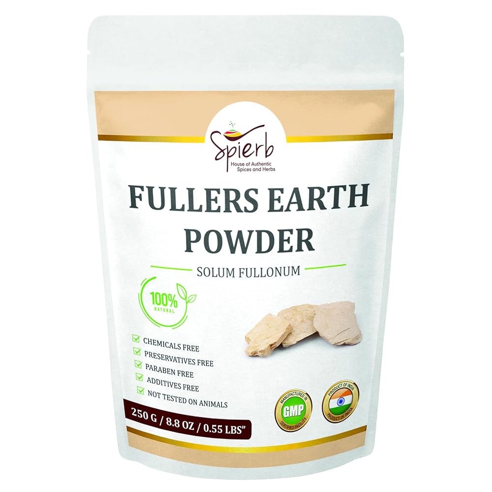 Spierb Fullers Earth Clay Powder (250g/8.8oz) - 100%...