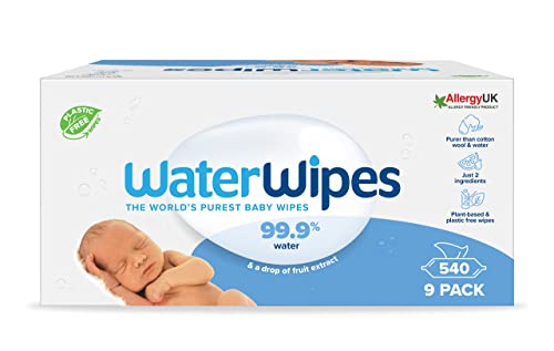 WaterWipes Baby Wipes, Plastic-Free, 54...