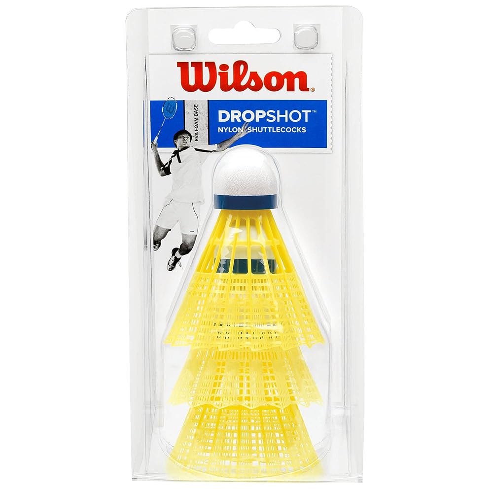 Wilson Dropshot Shuttlecocks 6-Pack, White