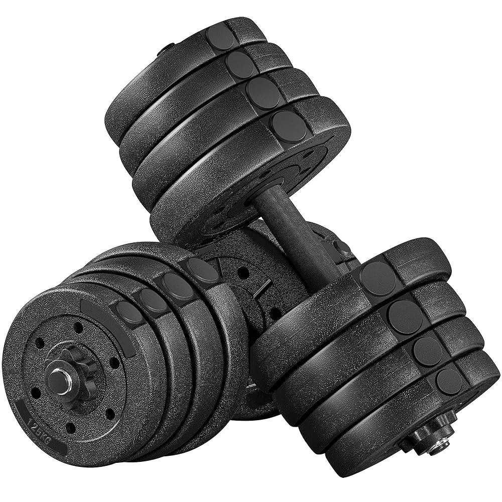 Yaheetech Adjustable Dumbbell Set for Home