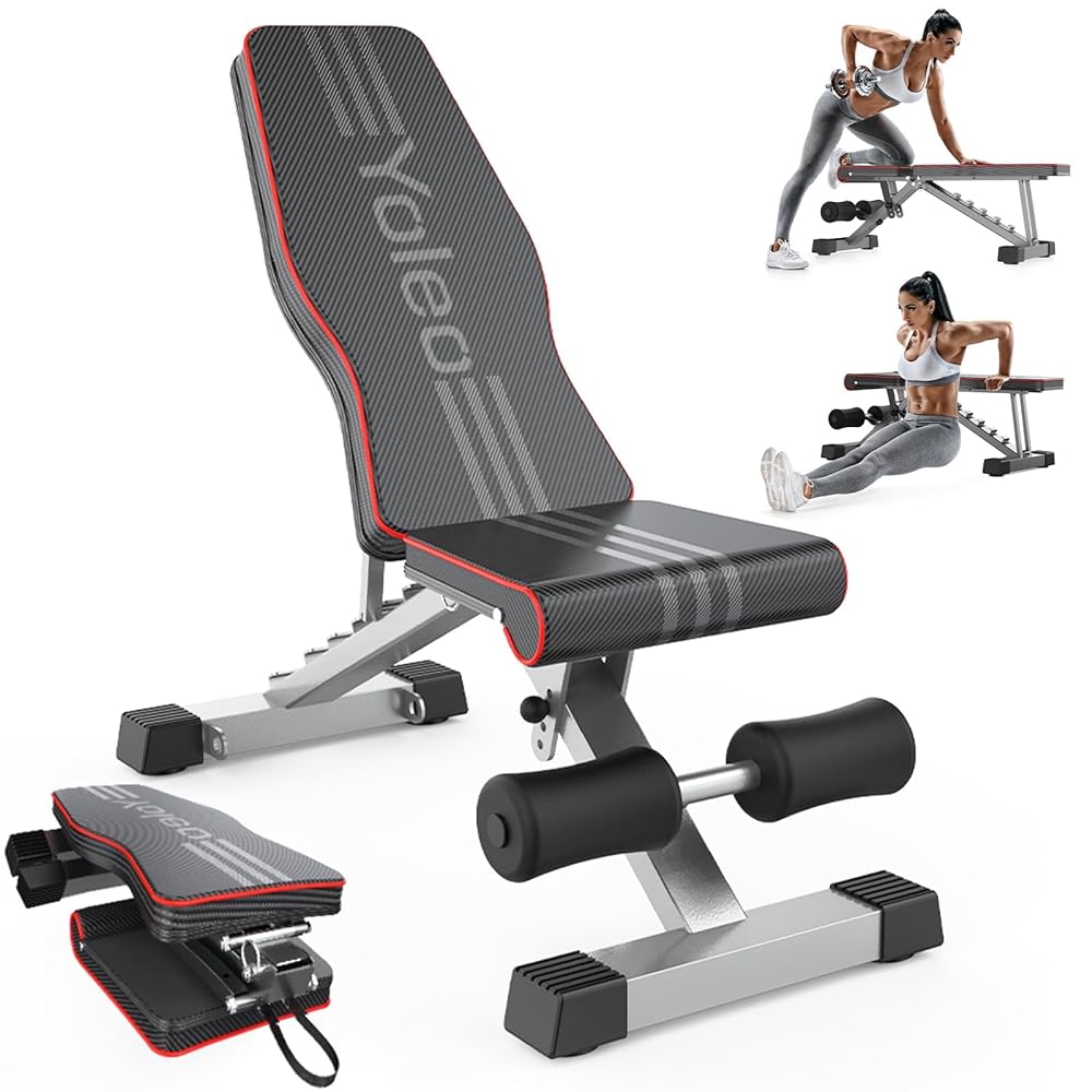 YOLEO Adjustable Foldable Weight Bench