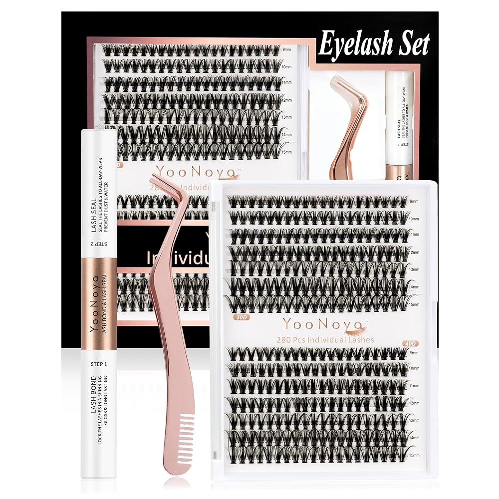 YOONOYA Lashes Kit - Cluster Extension DIY Set - Wat...