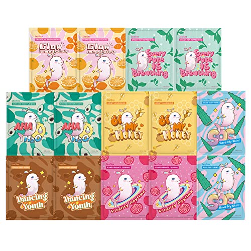 ZealSea Kids' Facial Masks (14-Pack), Hydrating/Illu...