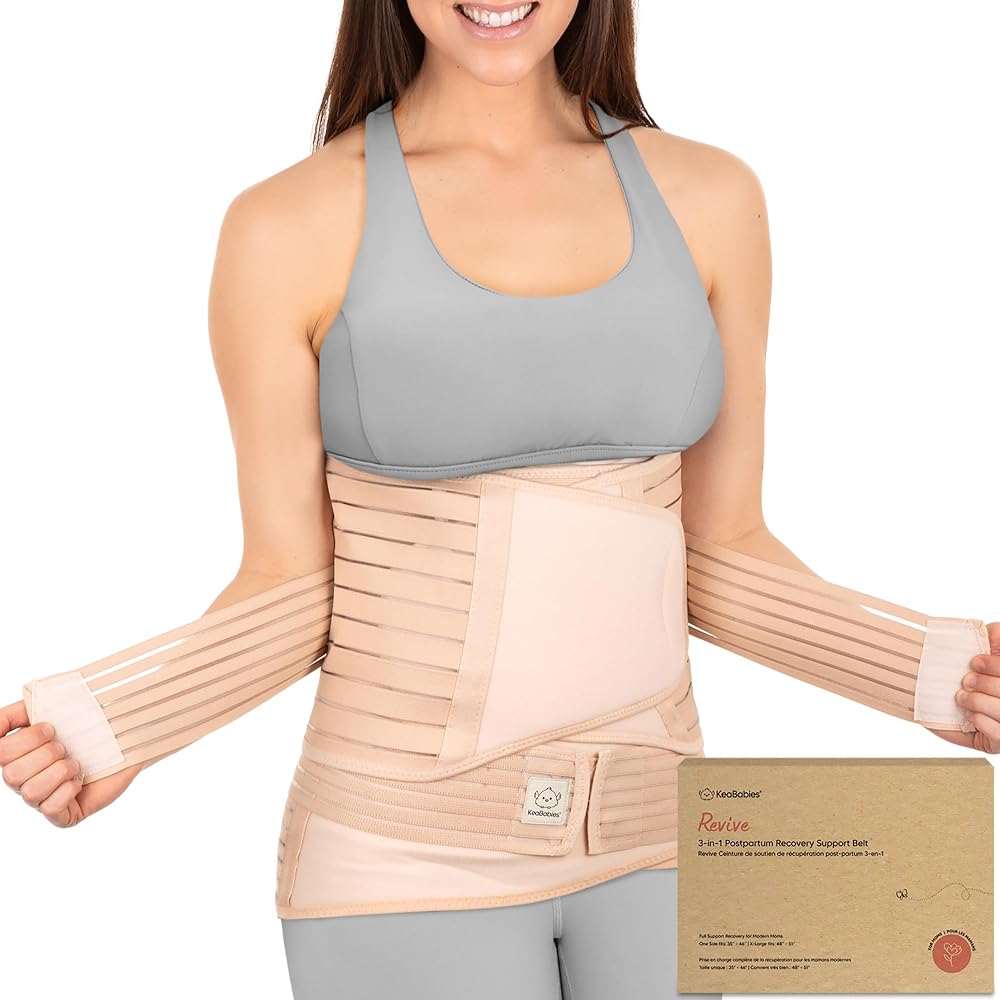 3-in-1 Belly Support Band for Postpartum - Maternity...