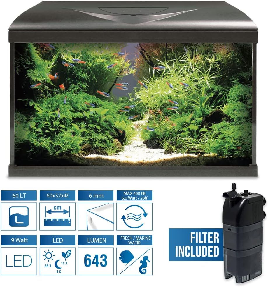 Amtra Acquario System Tank V2 - 60L Complete Glass A...