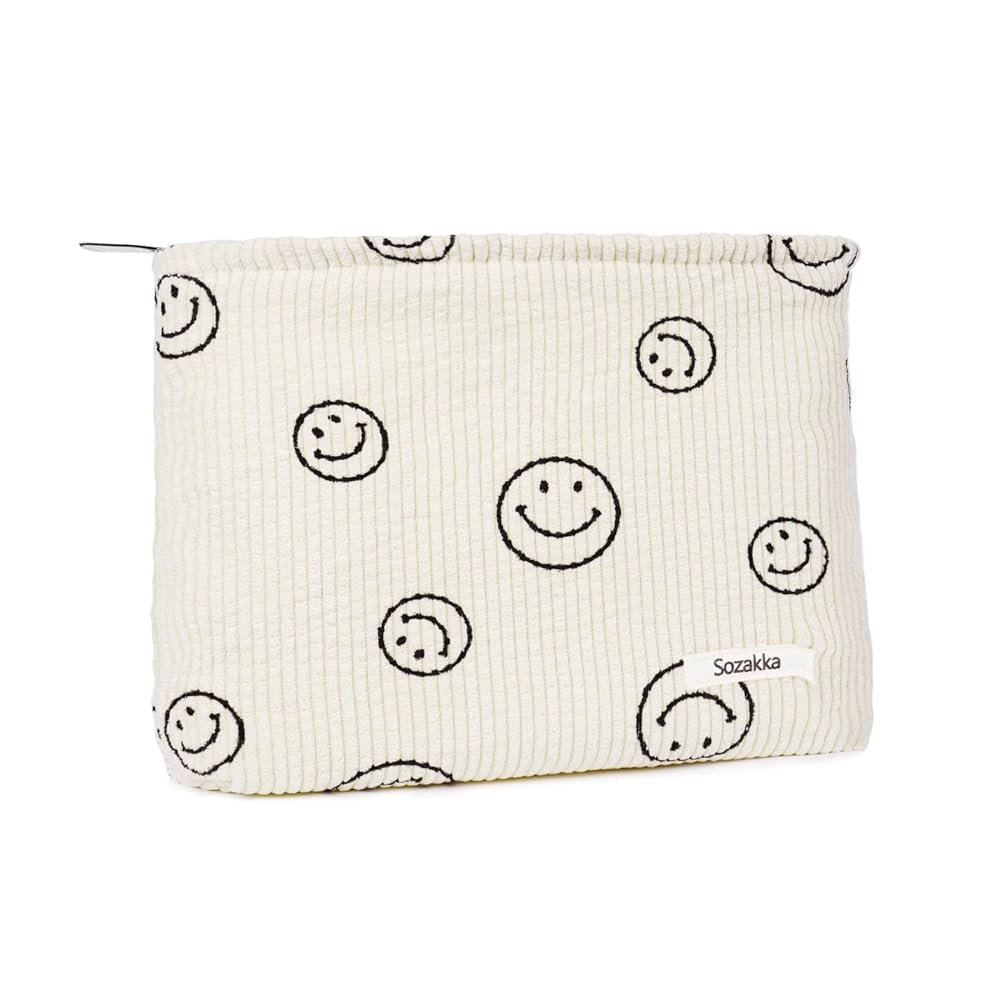 Aucuu Travel Toiletry Bag with Smile Motif