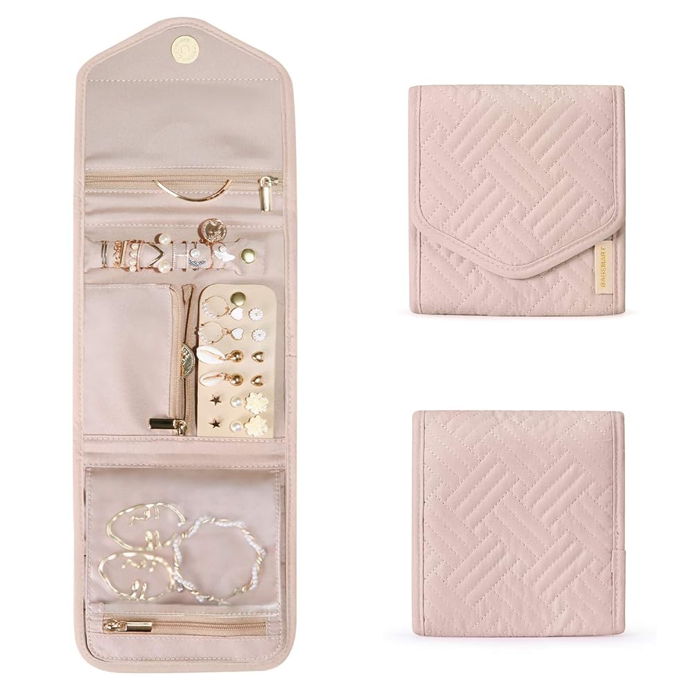 BagSmart Jewelry Travel Organizer - Mini Rose