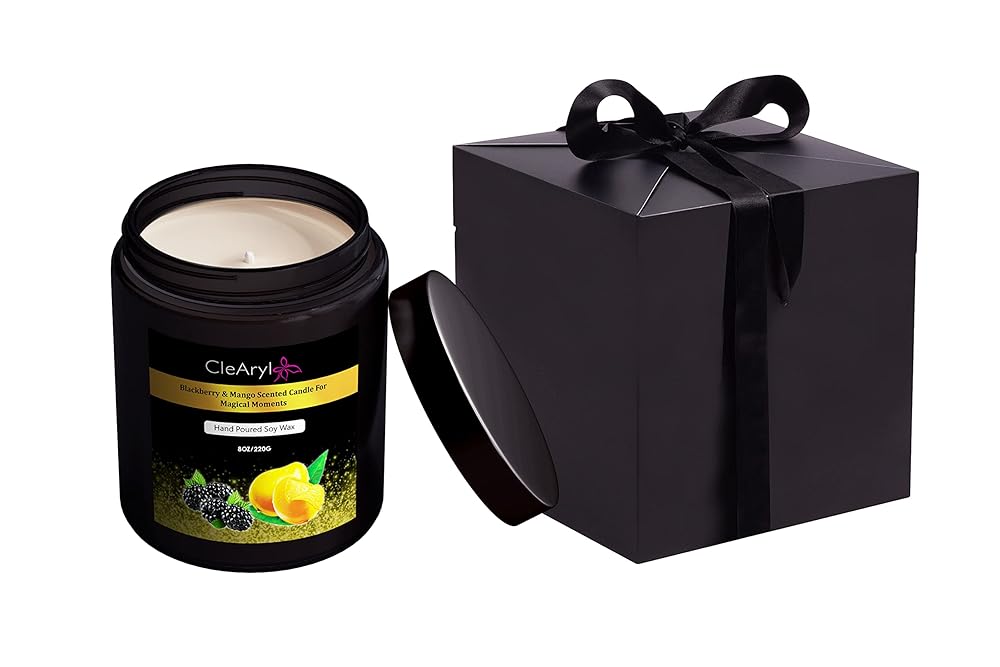 Blackberry & Mango Scented Candle ...