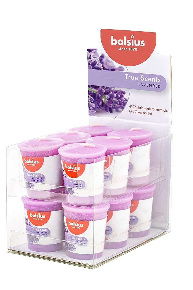 Bolsius True Scents Lavender Scented Candle - Pack o...