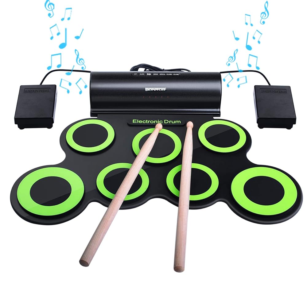 BONROB Roll Up Electronic Drum Set