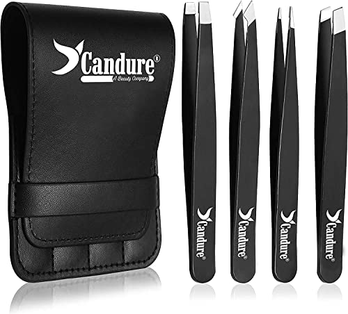 Candure Professional Eyebrow Precision Tweezers Kit ...