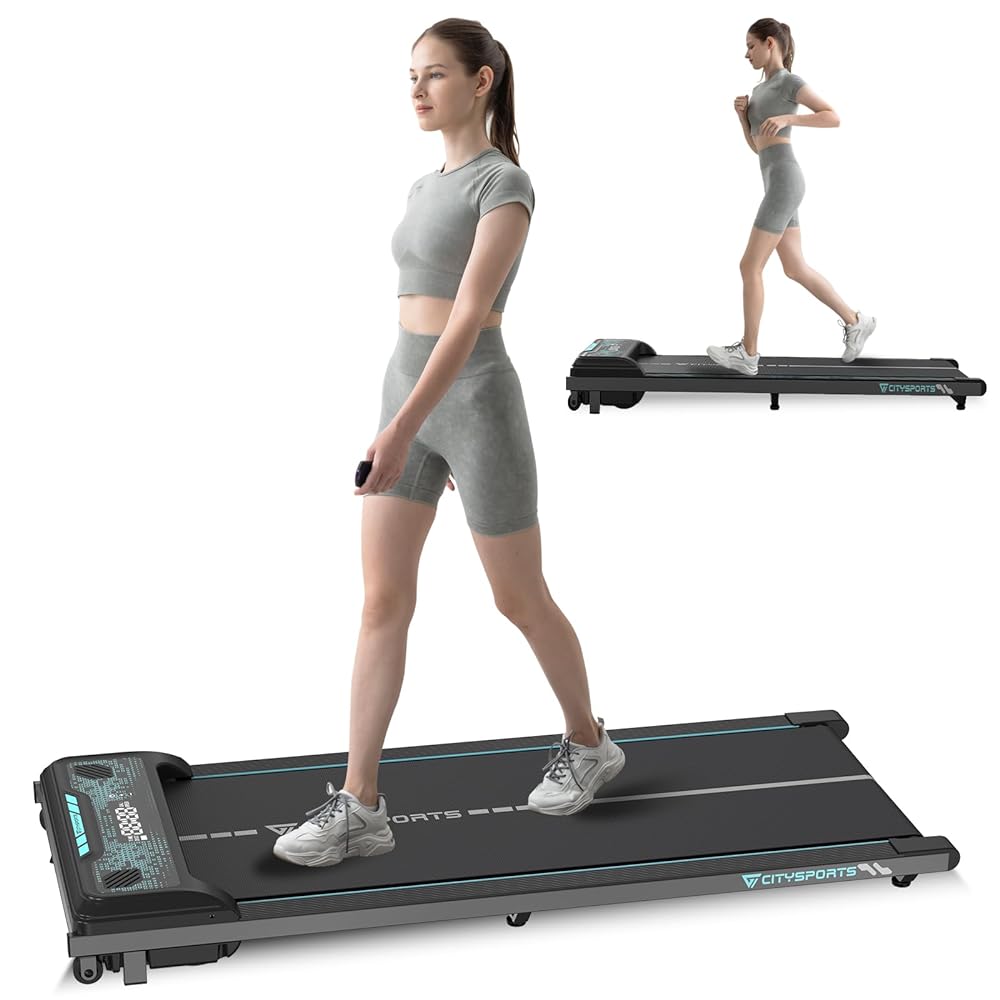 CITYSPORTS Electric Treadmill with Remote Control an...