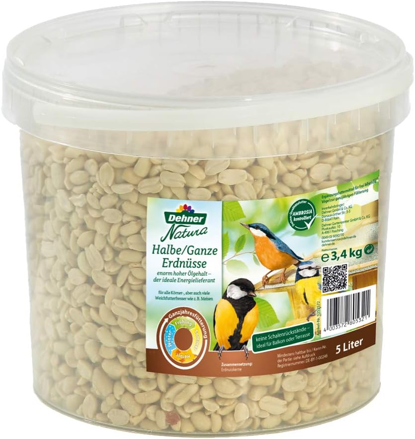 Dehner Natura Whole and Half Peanuts in...