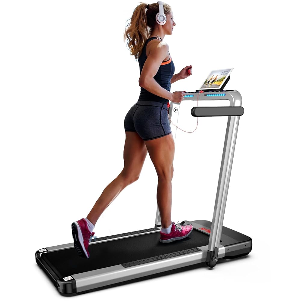 FLYLINKTECH Home Treadmill, Max Speed 14km/h, Foldab...