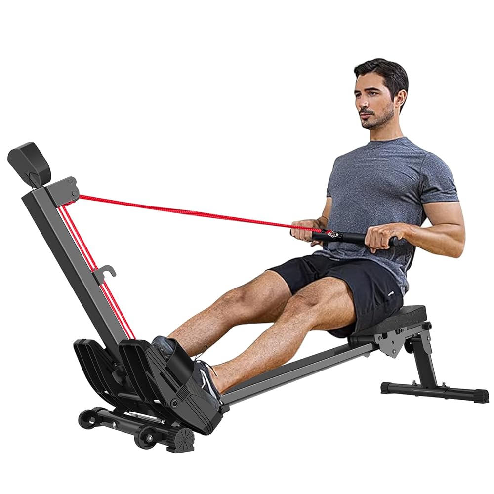 Foldable Home Rowing Machine - 120 kg Capacity