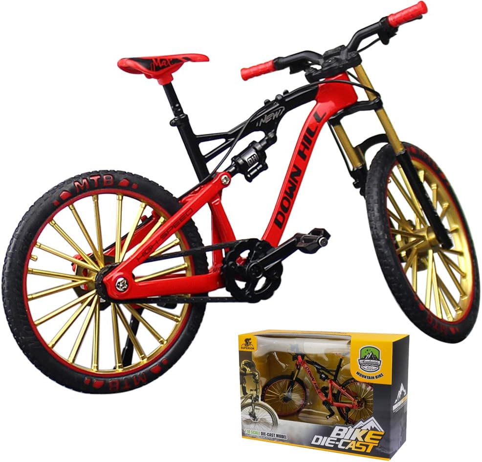 Foreverup Finger Bike Model, 1:10 Scale Miniature Al...