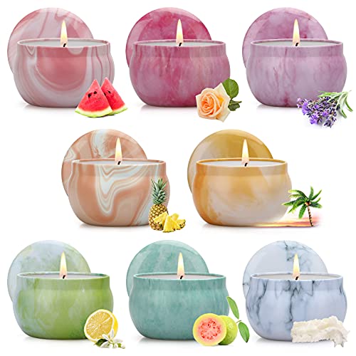 Fragranced Candle Gift Set for Women - 8 Long-lastin...