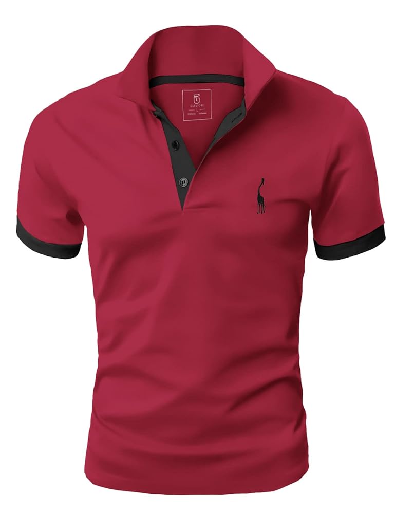 GLESTORE Men's Polo Shirt, Short Sleeve T-Shirt