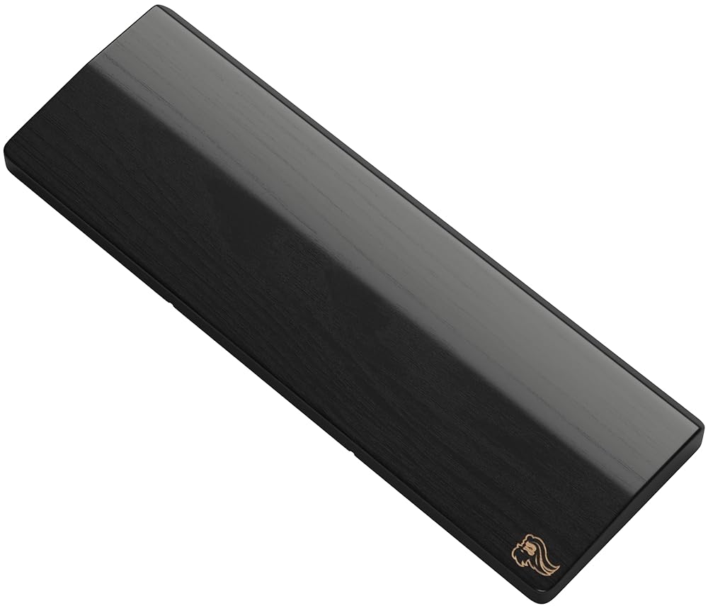 Glorious Compact Wood Wrist Rest - Noir Marron