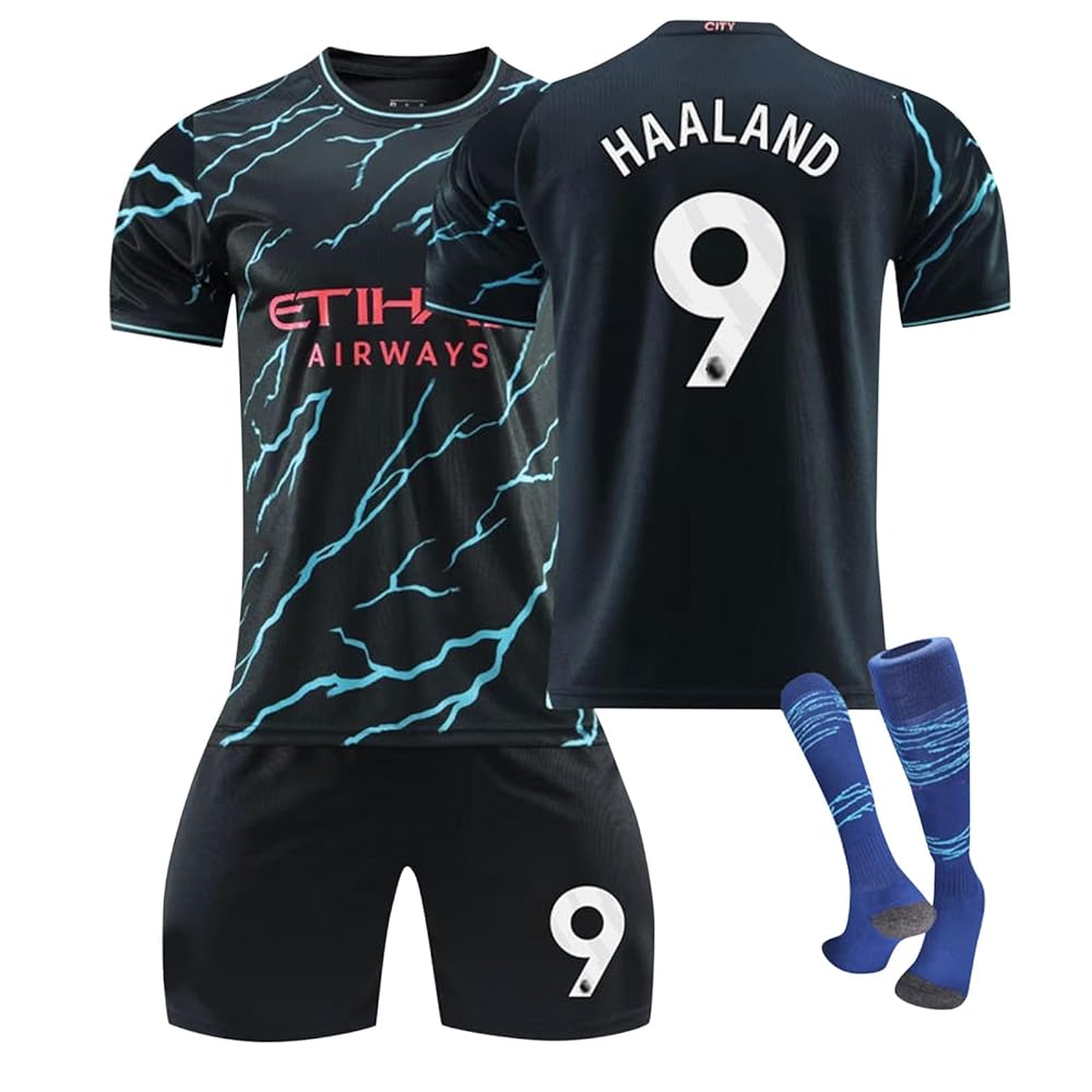 Haaland Football Jersey Set for Kids and Adults