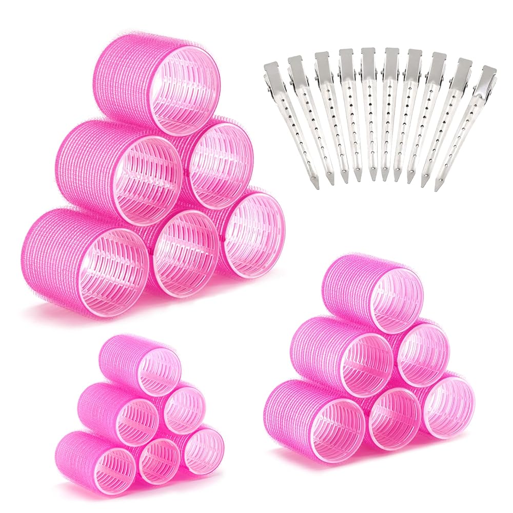 Heatless Curling Set with 10 Hair Clips...