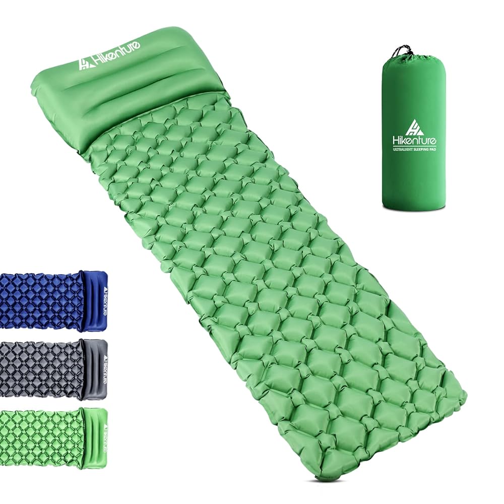 Hikenture Inflatable Camping Matress with Cushion