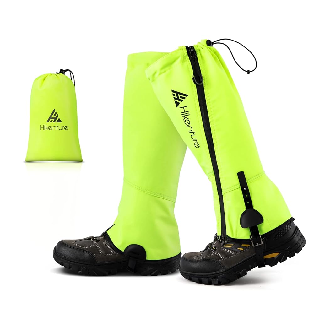 HIKENTURE Waterproof Hiking Gaiters - Fluorescent Ye...