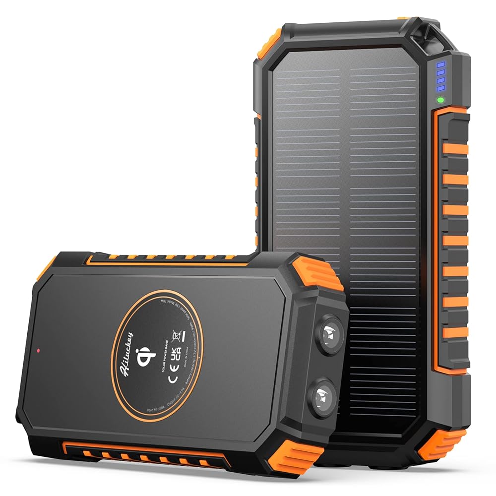 Hiluckey Solar Charger 26800mAh Portable Powerbank