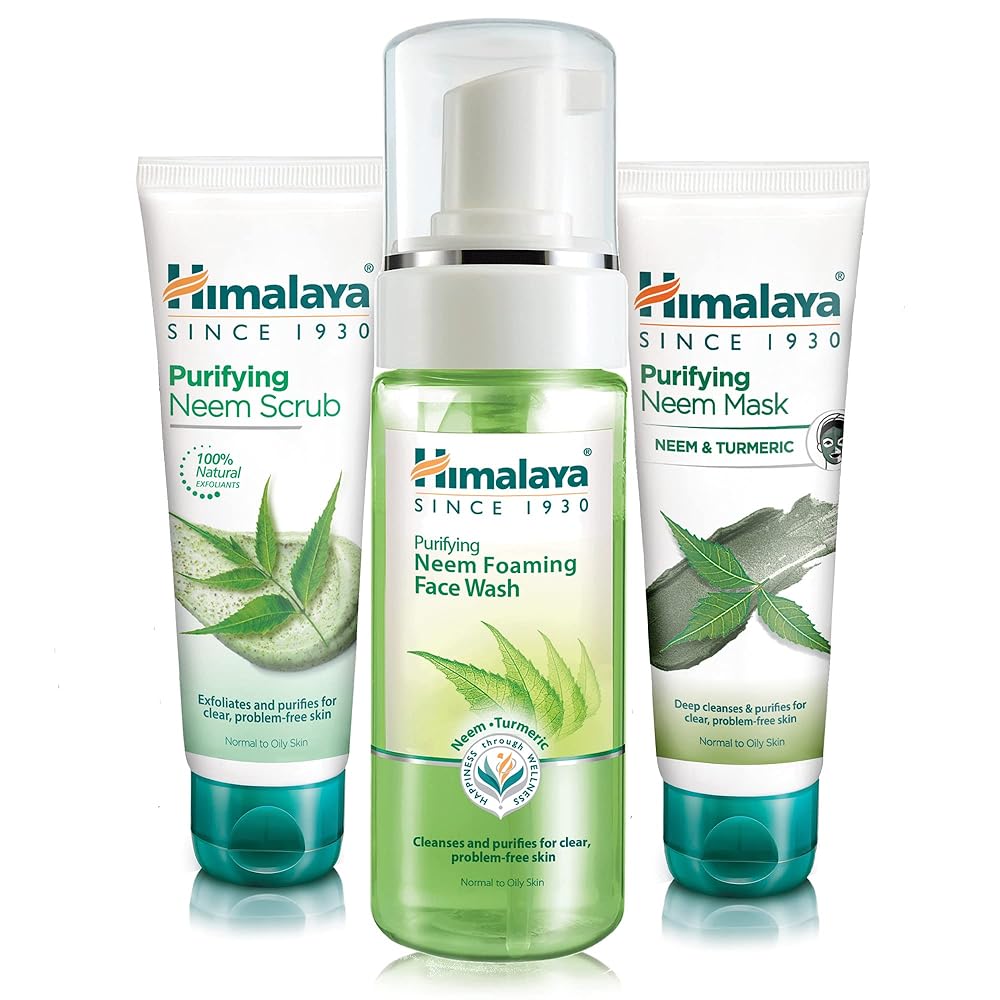 Himalaya Neem Face Wash Foam - Total Acne Solution Set