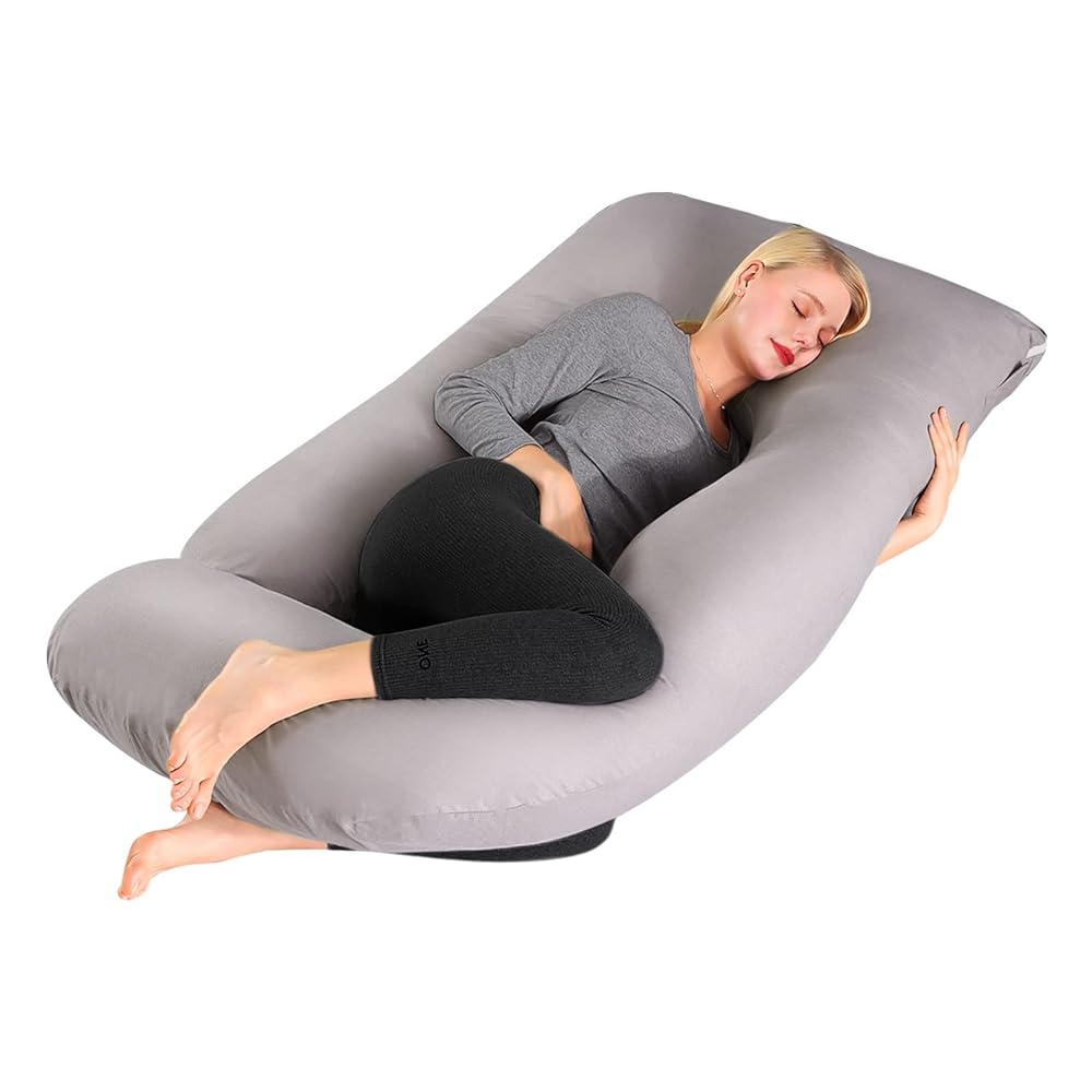 Lannvan Pregnancy Pillow - J-shaped Maternity and Nu...